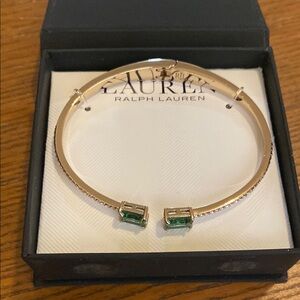 Ralph Lauren Gold and Green Bracelet